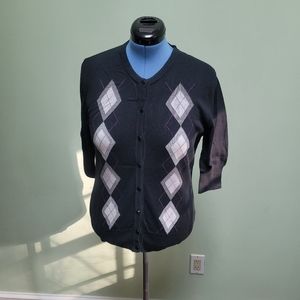 Merona Argyle Cardigan